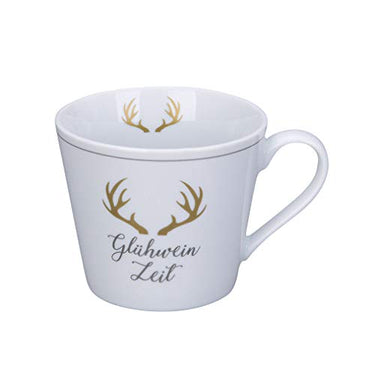 Krasilnikoff - Happy Cup - Becher, Tasse mit Henkel - Glühwein Zeit - Porzellan - H9 x Ø10 cm - Volumen: 400 ml im Sale